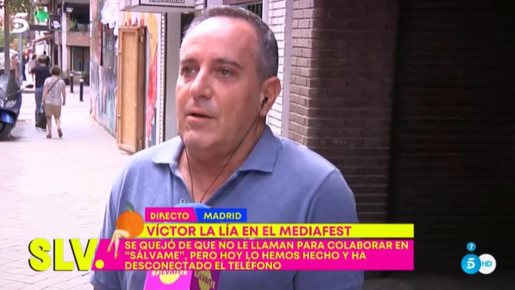 Víctor Sandoval, en 'Sálvame'.