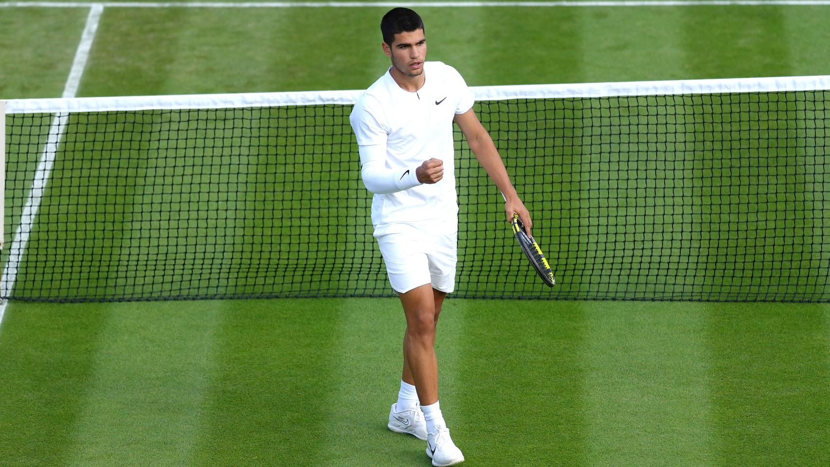 Carlos Alcaraz, en Wimbledon 2022