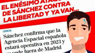 Imagen de una de las 200.000 octavillas contra Sánchez que se repartirán por la autonomía.