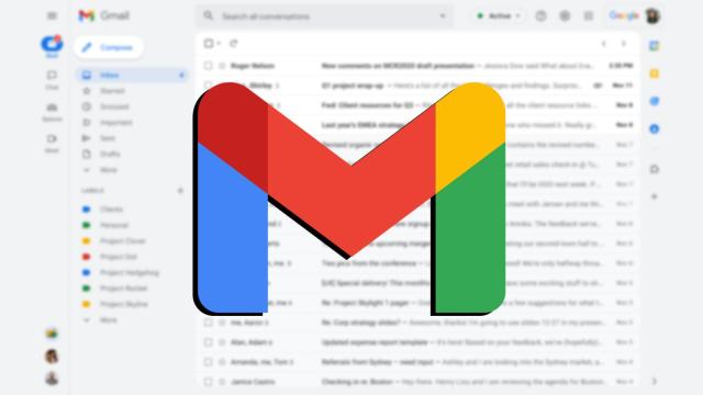 Fotomontaje con la interfaz de Gmail