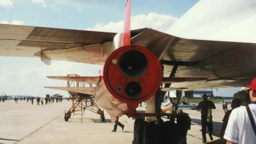 Parte posterior de un misil X-22