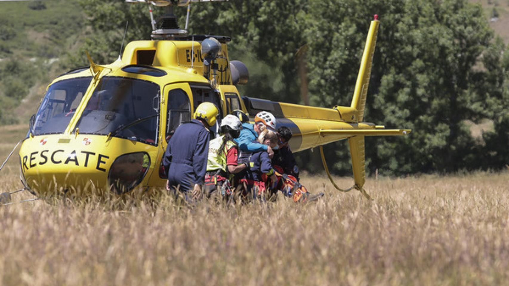 Rescate de un montañero en la provincia de León