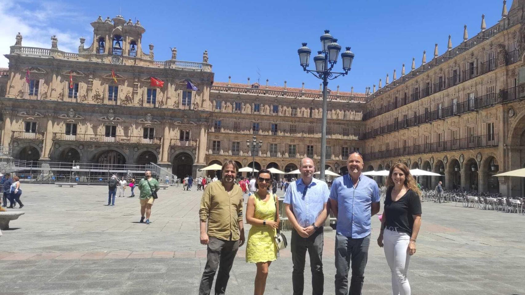 Responsables de la compañía Brittany Ferries visitan Salamanca y se entrevistan con el concejal de Turismo