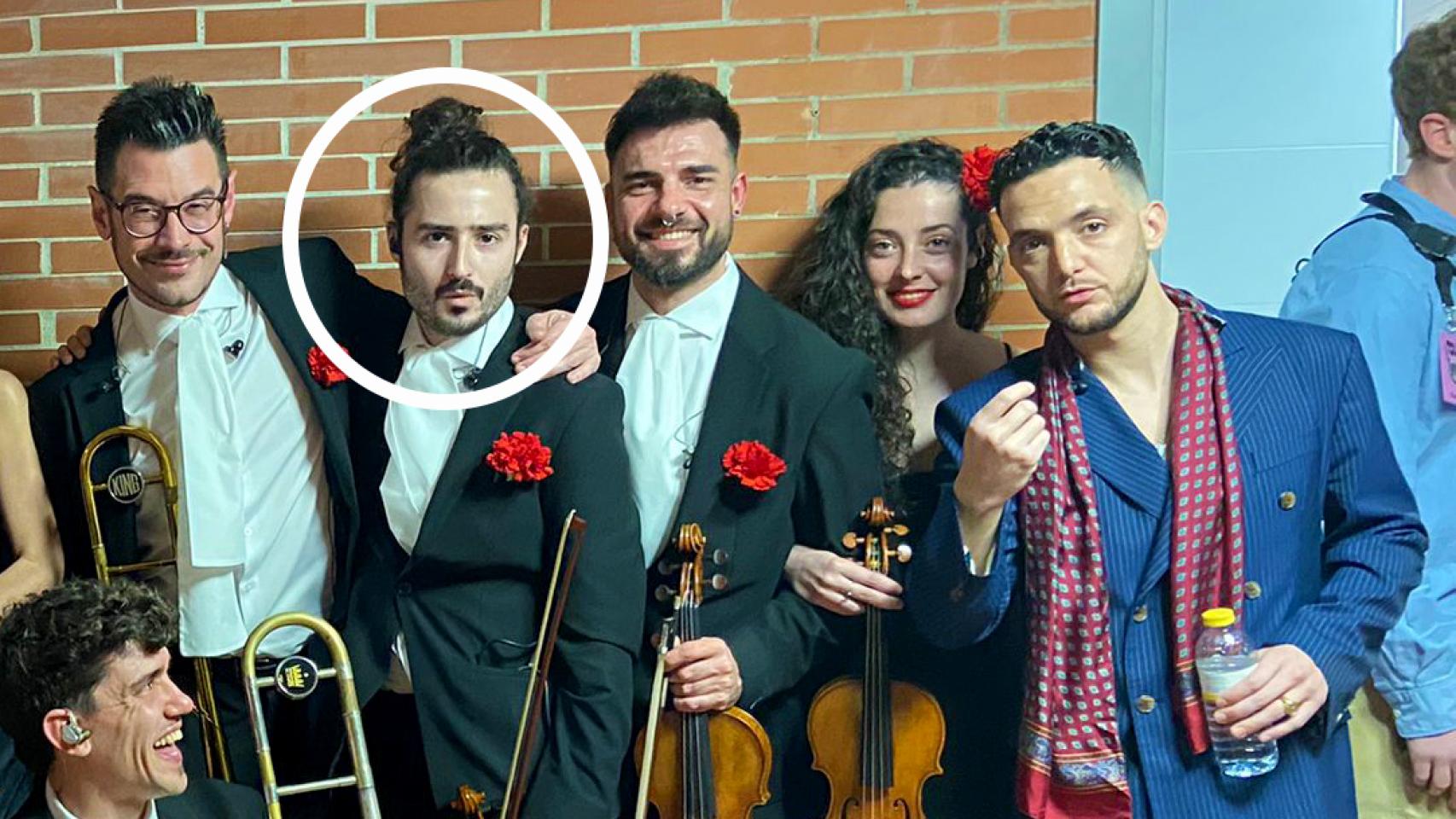 Fernando, junto a C. Tangana, y sus compañeros