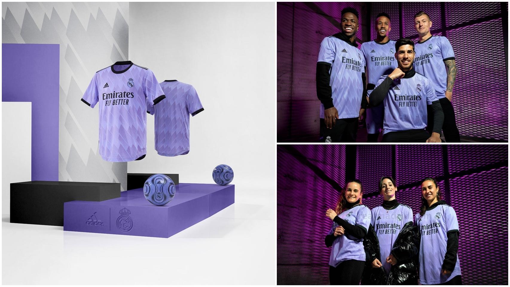 El Real Madrid presenta su segunda equipación 2022/2023