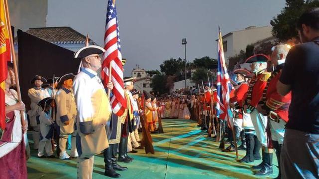 Imagen de archivo de la recreación de la batalla de Pensacola en el municipio de Macharaviaya.