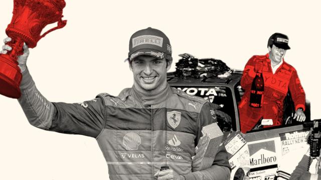 Primera victoria de Carlos Sainz padre e hijo