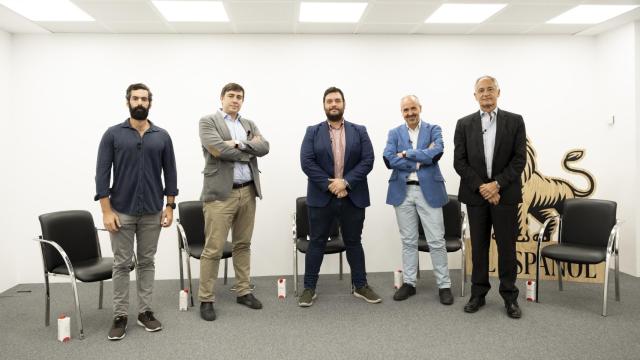 Miguel Camiña (Micappital), Juan Rosas (EVO Banco), Rubén Escudero (EL ESPAÑOL-Invertia), Vicente Varó (Finect) y Javier Amo (IEB).