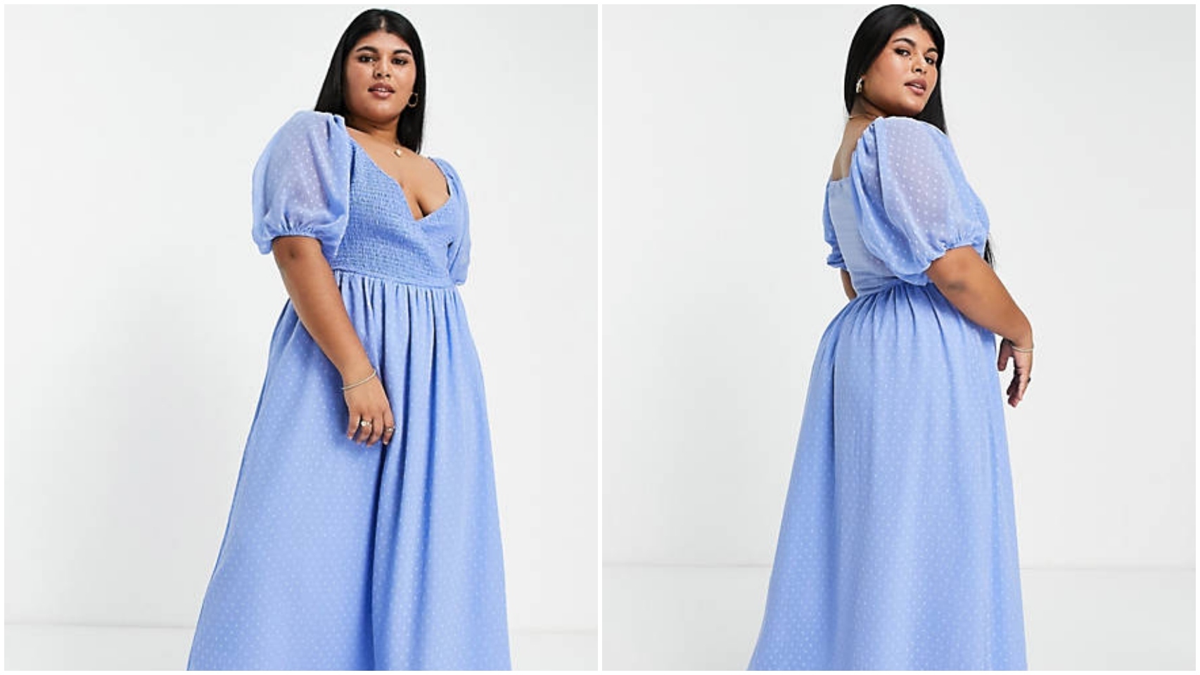 El vestido azul de ASOS DESIGN Curve está arrasando en las redes.