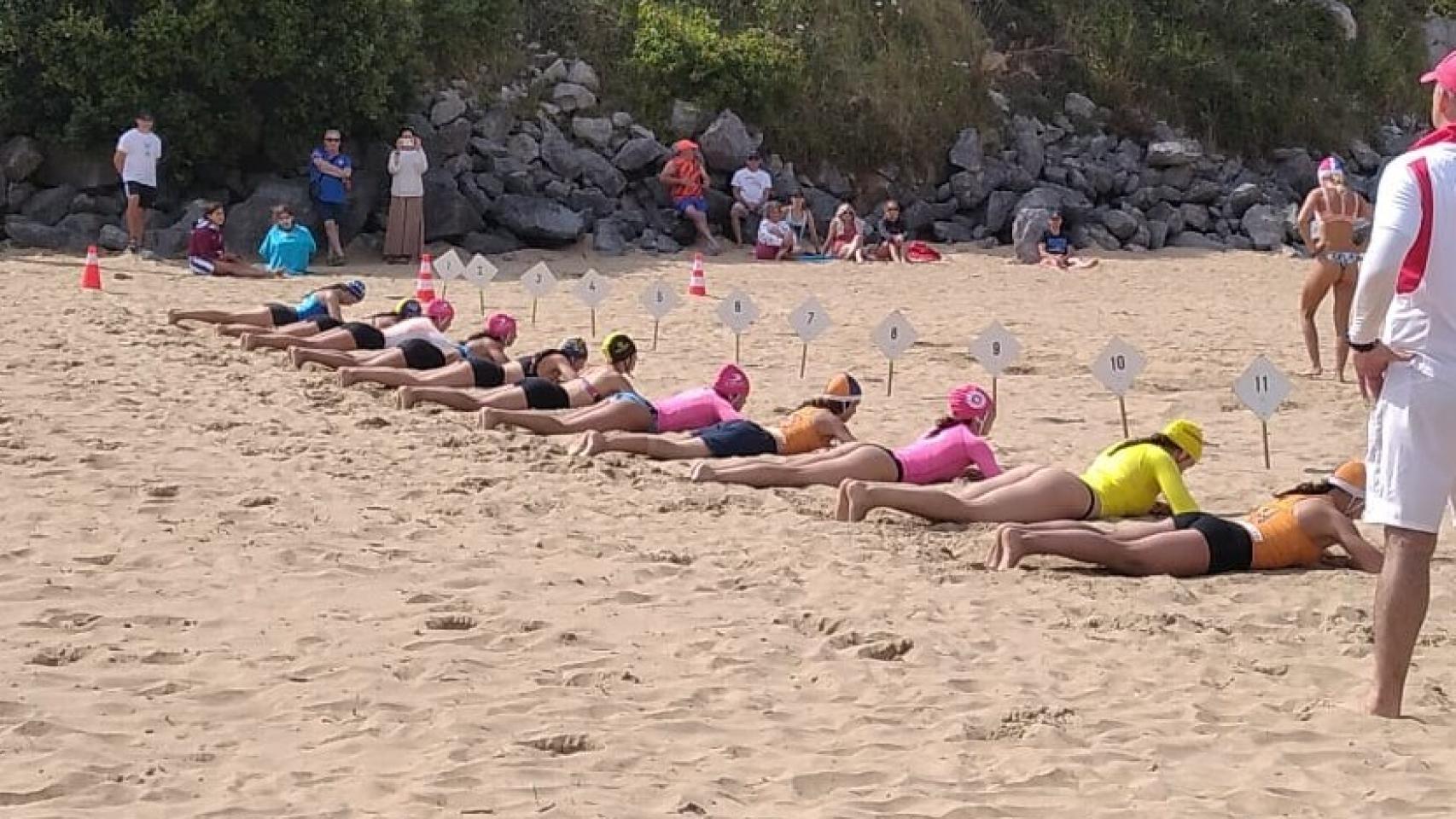Socorristas de Castilla y León en la Copa de España de Playa