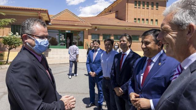 Gerardo Dueñas en su visita a Ávila.