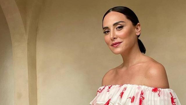 Tamara Falcó en una imagen de sus redes sociales con el vestido de Self-Portrait.