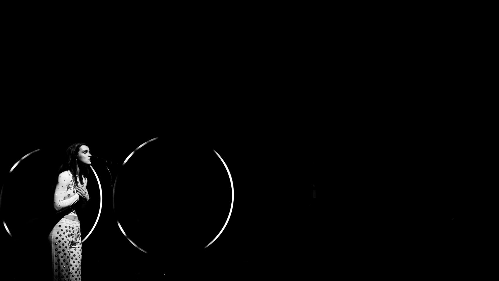 Amaia, durante su actuación.