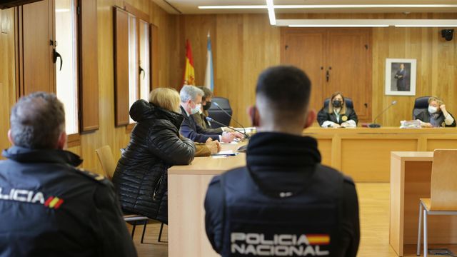 Ana Sandamil en la Audiencia Provincial de Lugo.