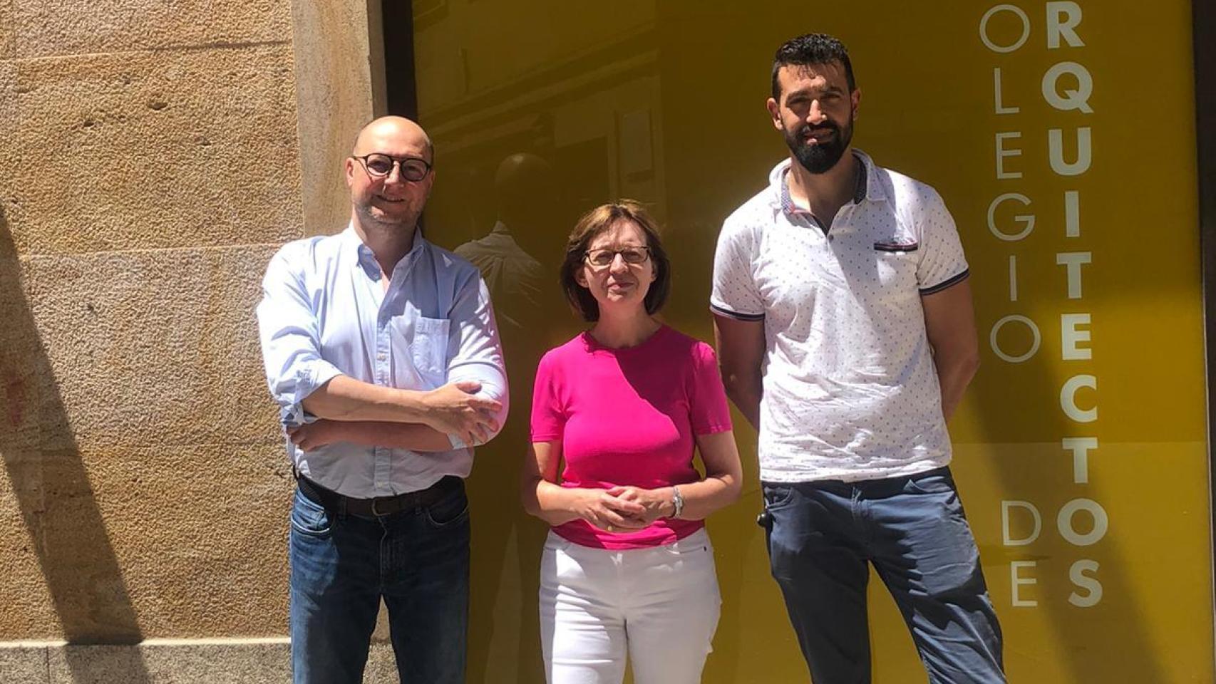 Juan Luis Santos Payo, como presidente; María del Carmen del Valle González, como secretaria, y Javier Ferrero Sánchez, como tesorero