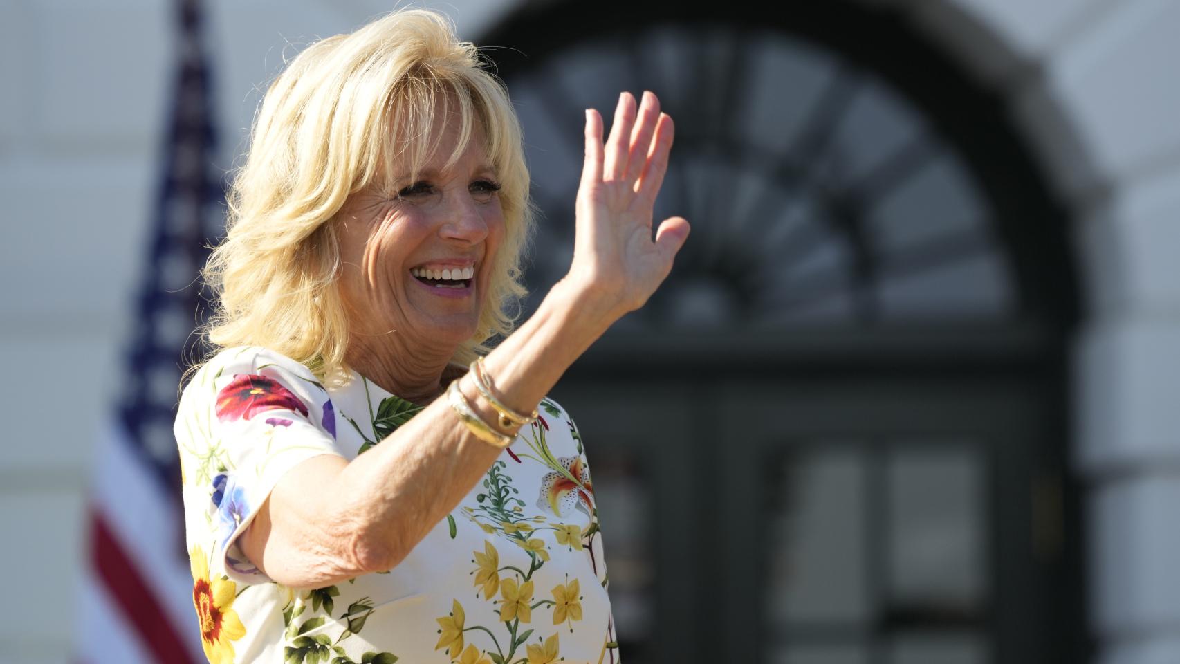 Jill Biden en la celebración del Día de la Independencia de Estados Unidos.