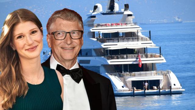 Bill Gates y su hija Jennifer en un montaje de JALEOS.