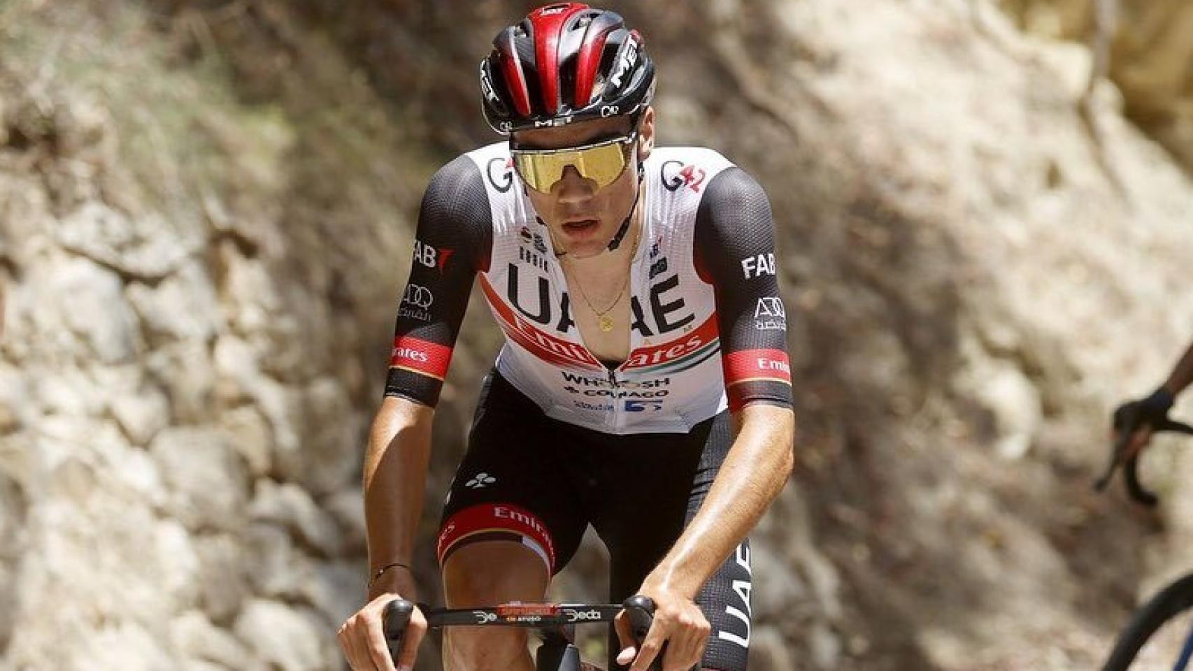Juan Ayuso durante los Campeonatos de España