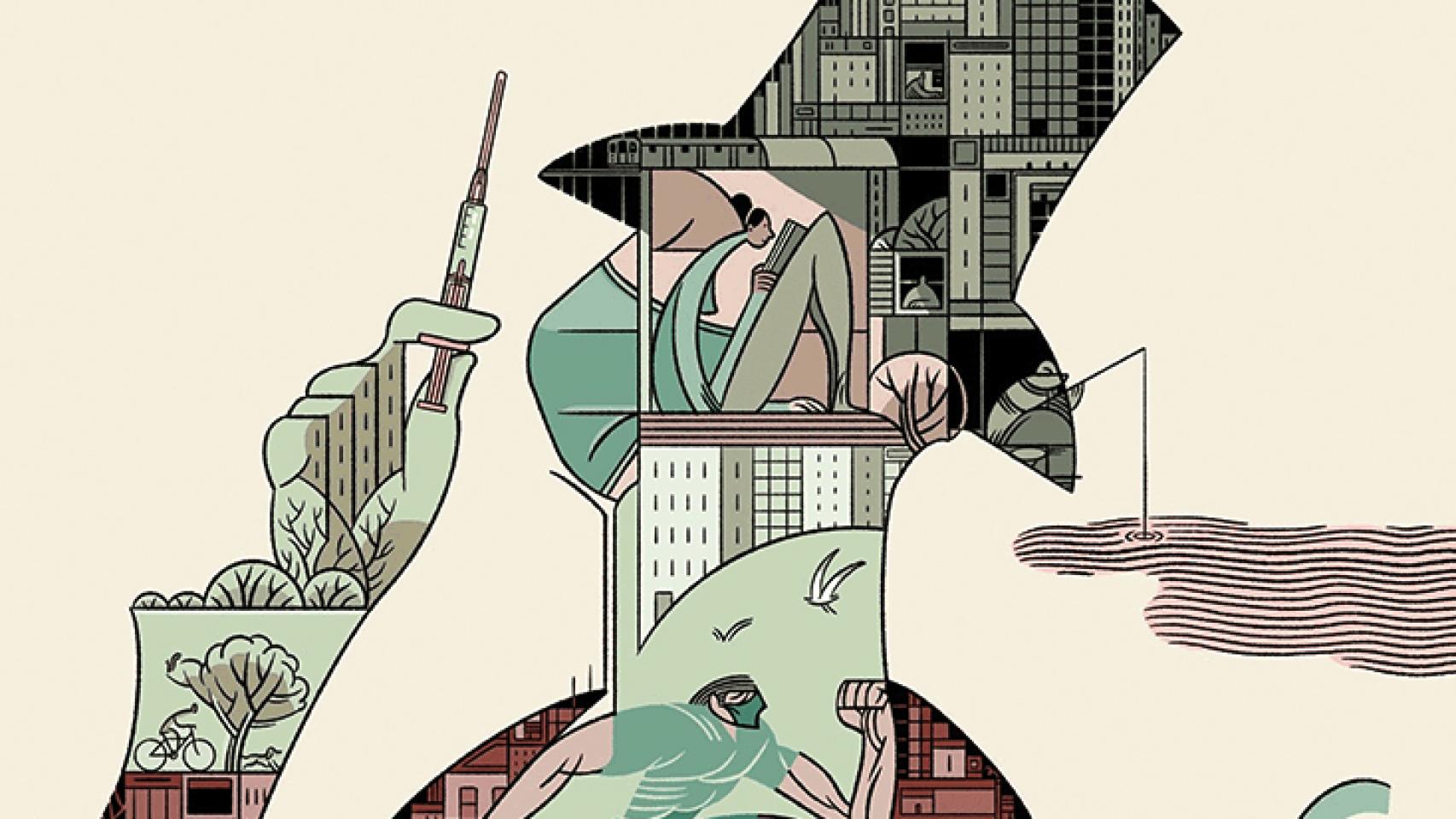 Detalle de una ilustración de Sergio García Sánchez para 'The New Yorker'