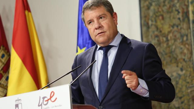 El presidente de Castilla-La Mancha, Emiliano García-Page, este martes en un acto institucional. Foto: Óscar Huertas