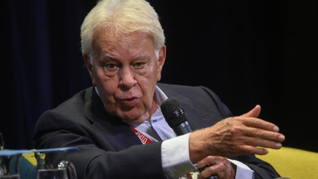 El expresidente del Gobierno Felipe González, este martes en Santander.