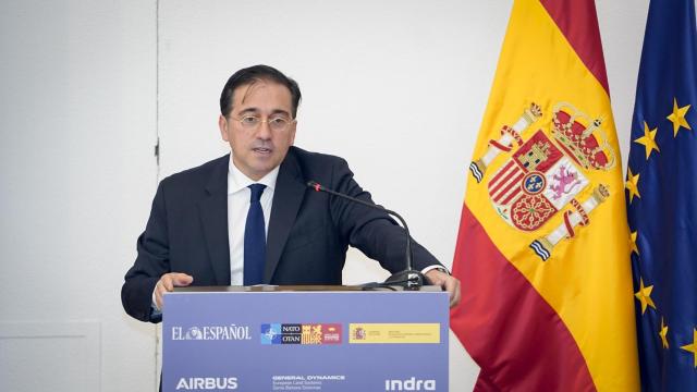 José Manuel Albares, ministro de Asuntos Exteriores, durante un foro titulado 'El futuro de la OTAN tras la Cumbre de Madrid'.