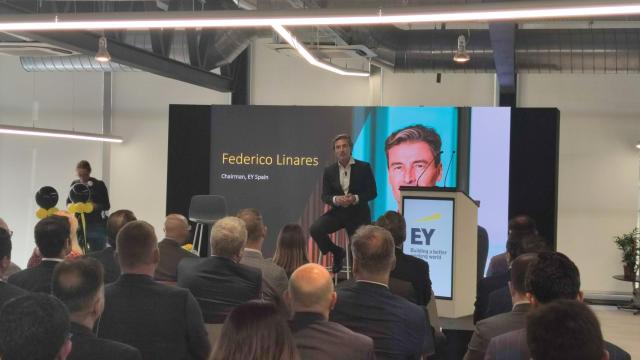 Federico Linares, presidente de EY España, en la presentación de sus planes en Málaga.