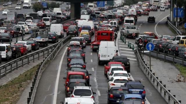 Atasco en la M-30