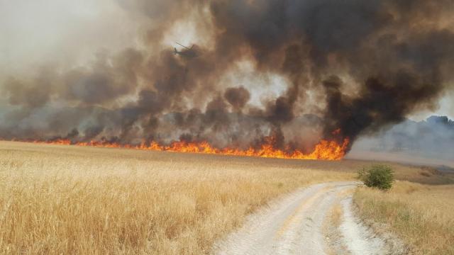 Incendio en Cuéllar