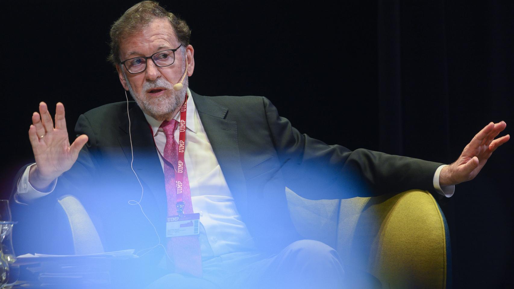 Mariano Rajoy, durante su intervención en Santander con motivo del noventa aniversario de la Universidad Menéndez Pelayo.