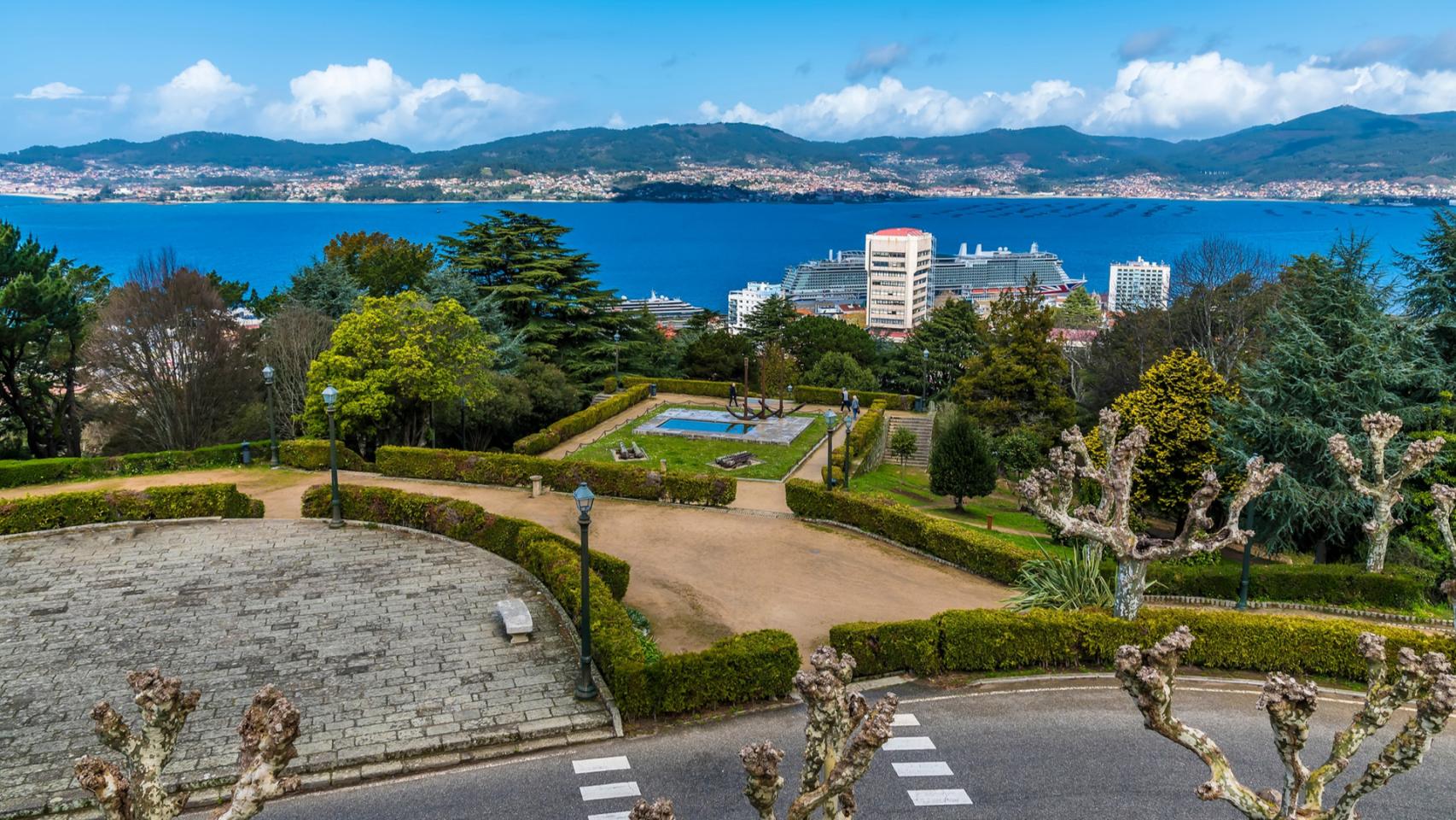 Vistas desde O Castro, en Vigo.