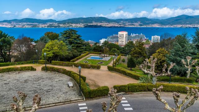 Vistas desde O Castro, en Vigo.