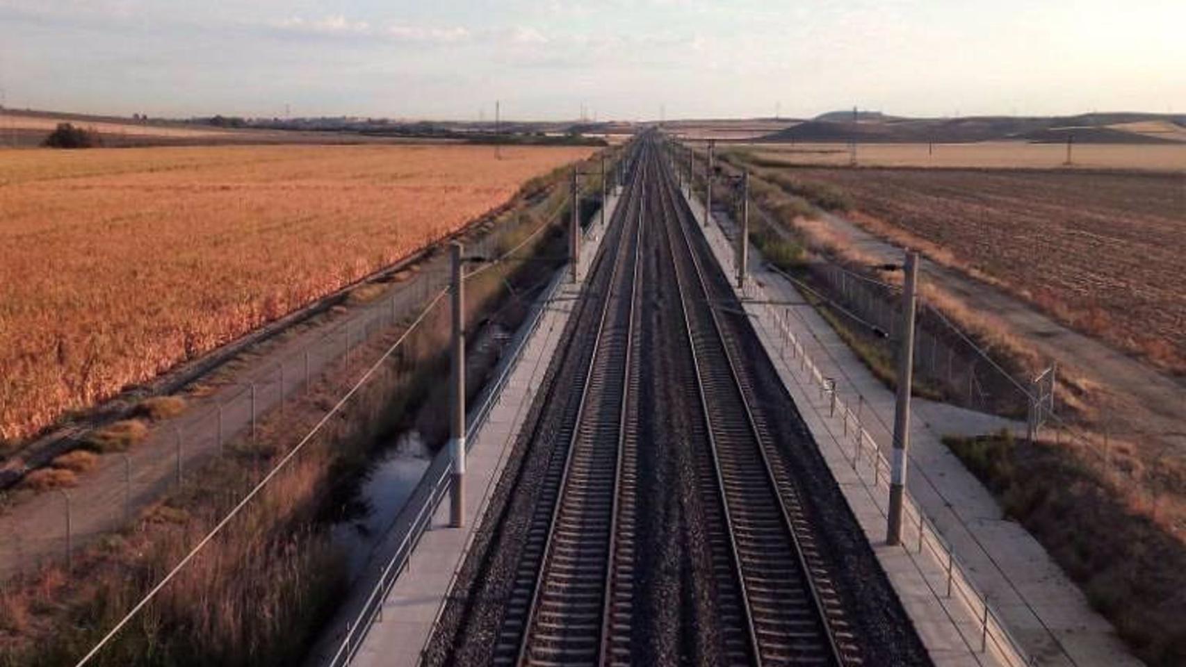 Vías del AVE de Madrid a Andalucía.