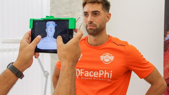 Miguel Marí, durante las pruebas médicas para la nueva temporada en el Intercity de Alicante.