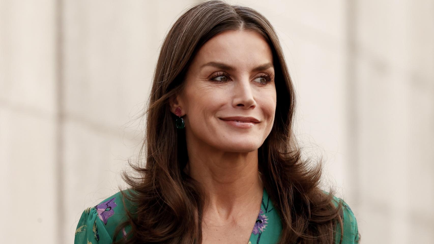La reina Letizia durante un acto en Madrid.