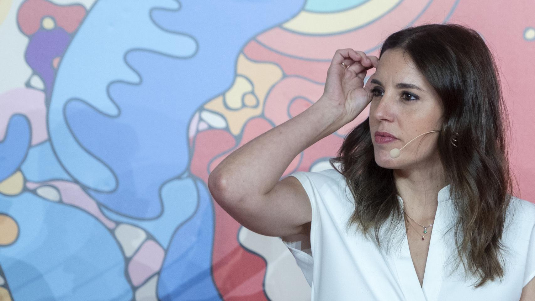 Irene Montero en las 'Jornadas Confederales sobre Personas LGTBI en la Negociación Colectiva y el Diálogo Social'.