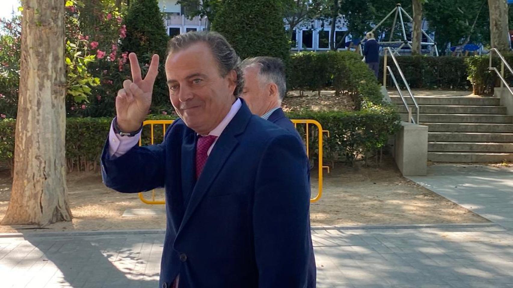 El exjuez Presencia, a su salida de la Audiencia Nacional.