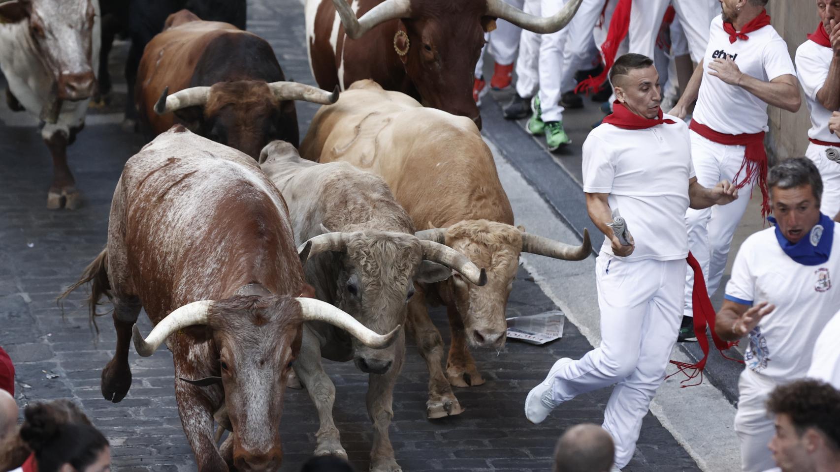 Primer encierro de los Sanfermines de 2022.