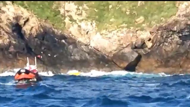 Imágenes de un rescate en Malpica