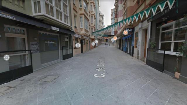 La calle Capitán Troncoso de A Coruña