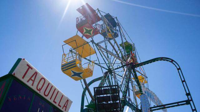 Noria en las fiestas de Vilaboa.