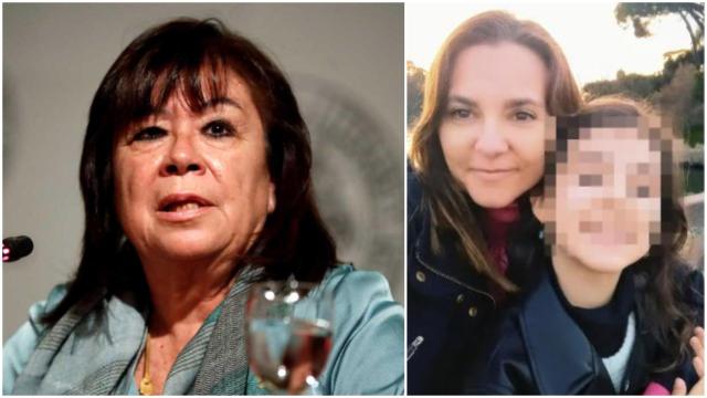 Cristina Narbona, presidenta del PSOE; Elena Ramallo y su hija Olga