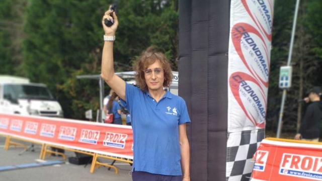 Mar Vázquez, concursante de 'Te ha tocado' como juez de atletismo.