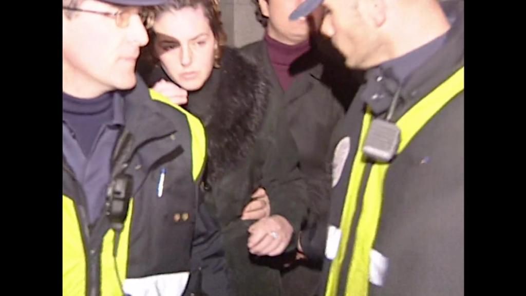 Rocío Carrasco en la misa funeral de Pedro Carrasco.