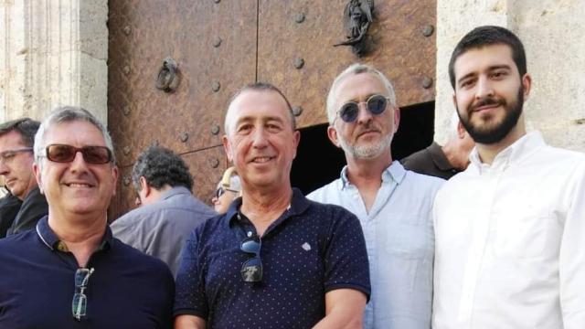 El ex alcalde Josep Manel Francés (izquierda), junto a Joan Baldoví.