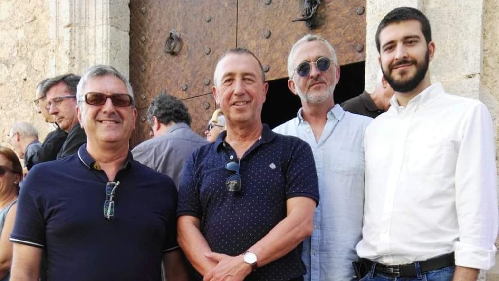 El ex alcalde Josep Manel Francés (izquierda), junto a Joan Baldoví.