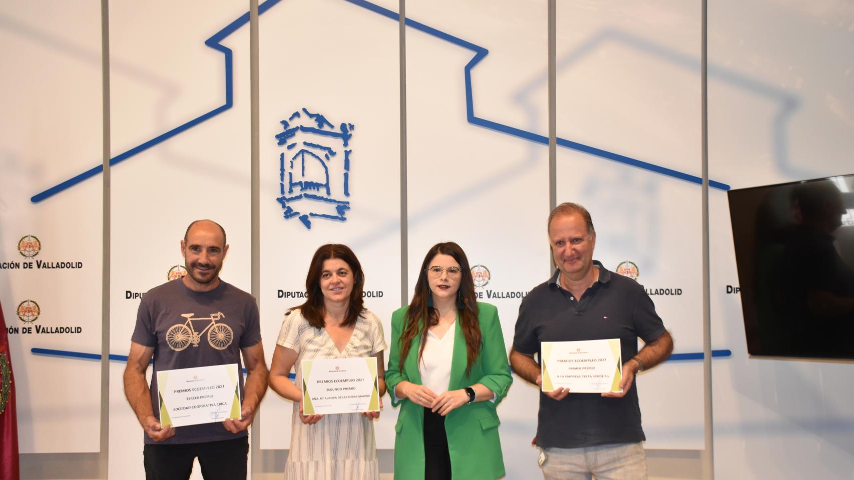 La Diputación de Valladolid entrega los Premios Ecoempleo 2021
