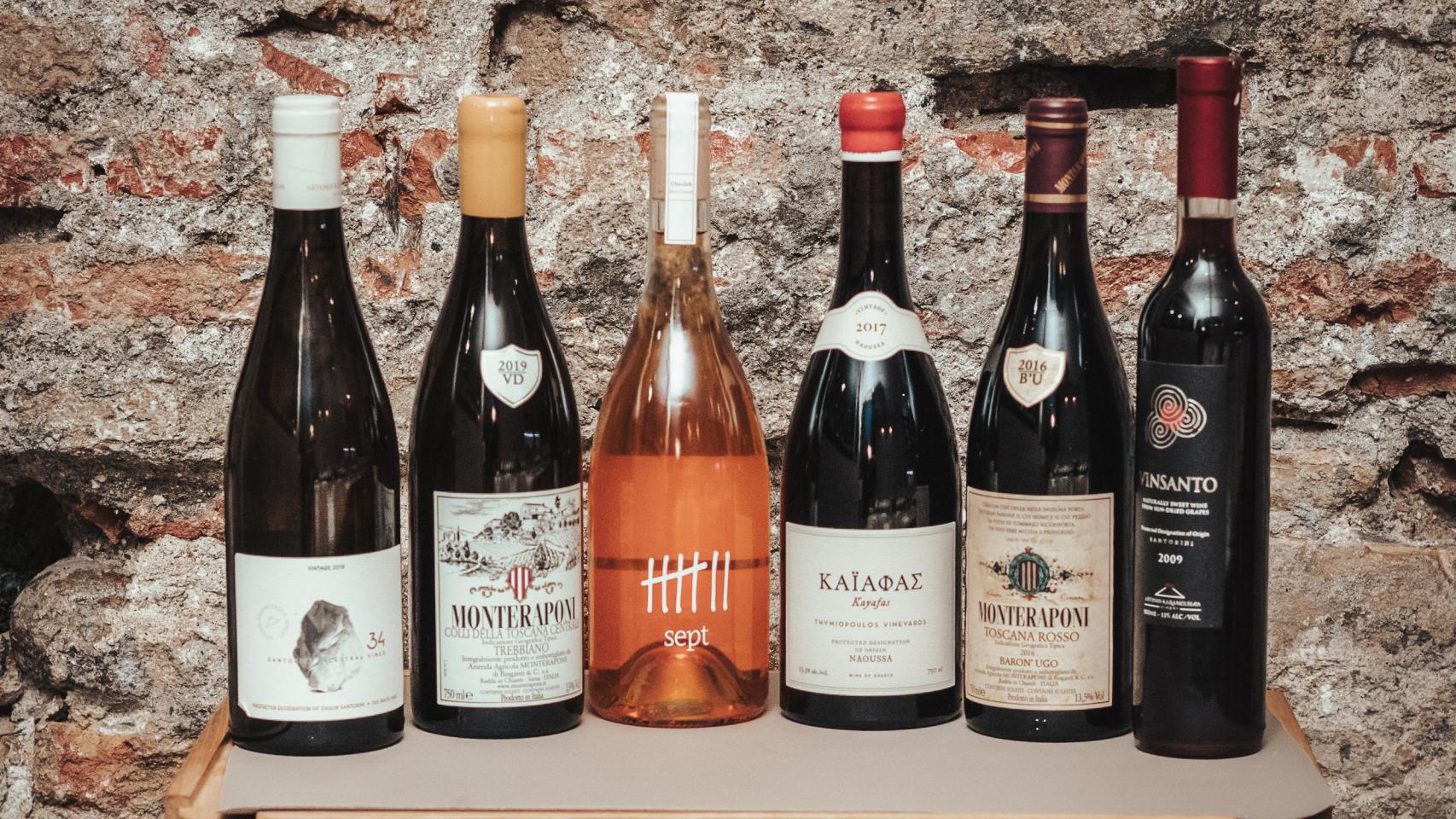 Selección de vinos de la cata