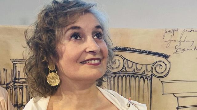 Assumpta Serna, en un ensayo de 'Minerva'. Foto: F. Mérida