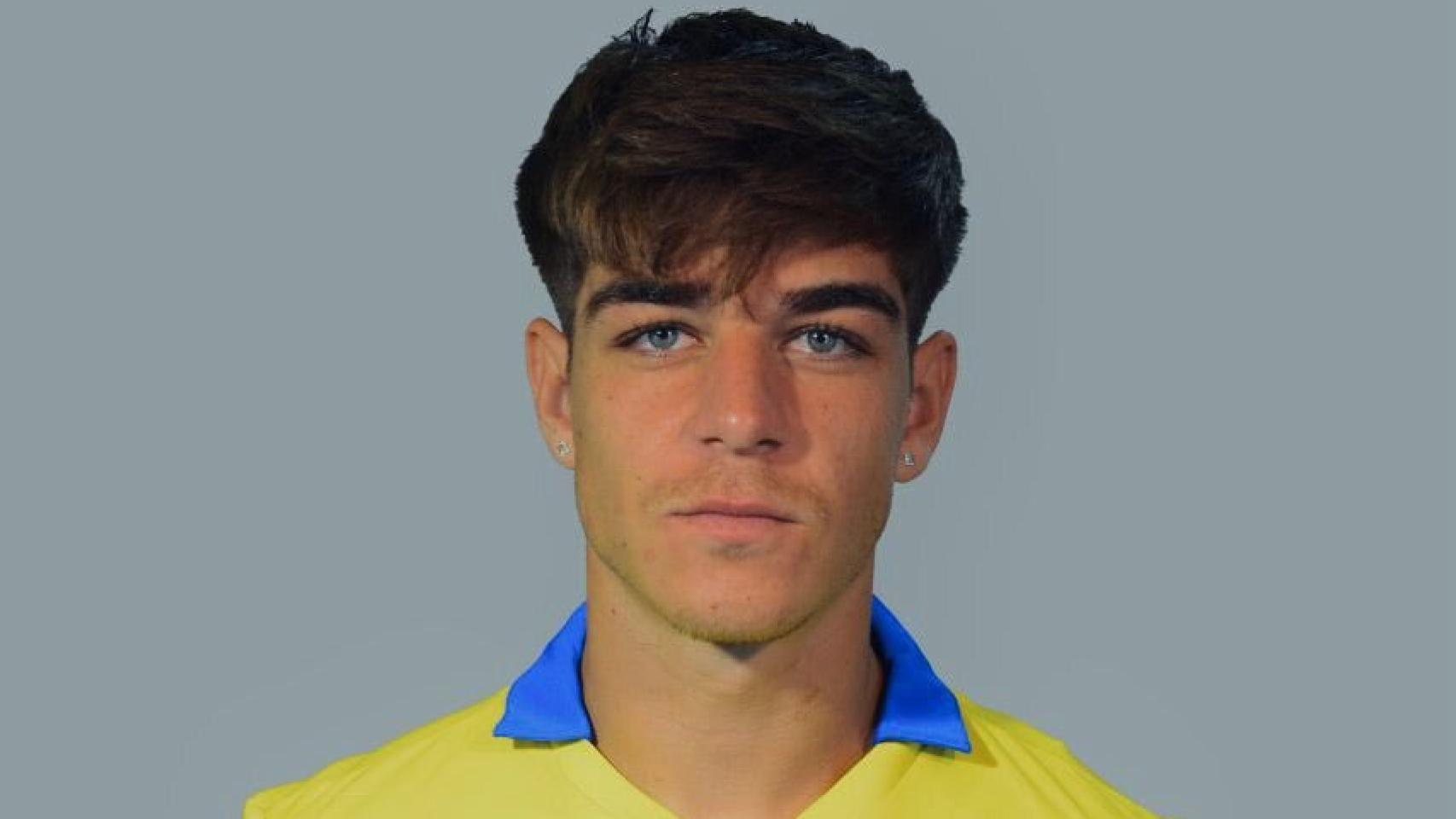 Yeray Molina en su etapa en el Cádiz.